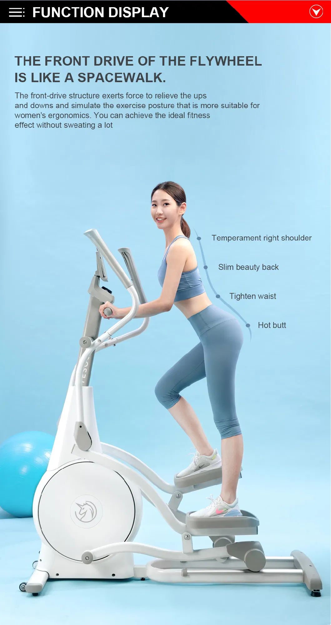 Yesoul Smart Fitness/Elliptical Bikemagnet Elliptic/Fitness Bicylce Crosstrainer/Ellipticals Bike/Elliptical Cycle/Magnetic Cross Trainer/Elliptical Trainer