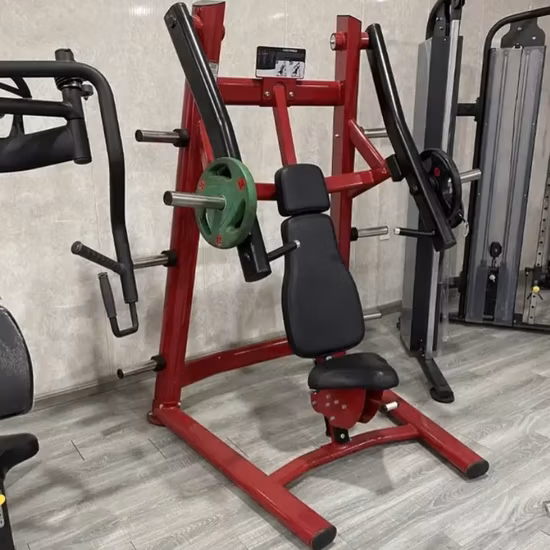 Lmcc Kommerzielle Fitness- und Fitnessstudio-Ausrüstung, Krafttraining, sitzende Pin-Load-Auswahl, breite Brustpresse-Ausrüstung