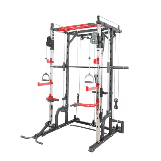 Home Gym Equipment Übungs-Squat-Rack inklusive Smith Pull Attachment Multi