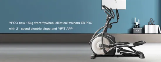 Ypoo Neues Cardio-Fitnessgerät Crosstrainer Ellipsentrainer E8 Bestes magnetisches Ellipsentrainer-Trainingsgerät mit Yifit-App